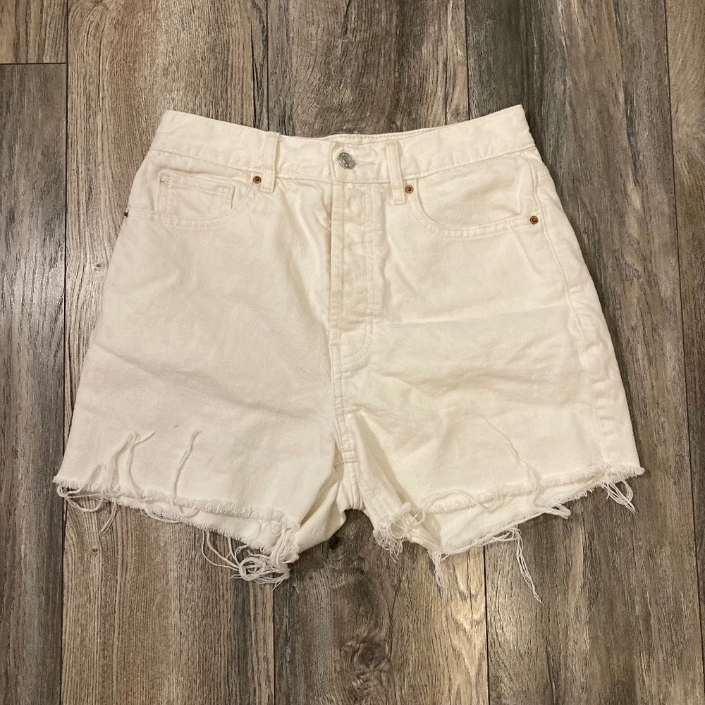 White Pacsun Jean Shorts